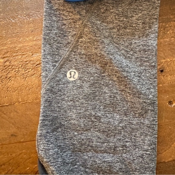 Lululemon Inspire Tight II Mesh Leggings Heathered Black Blue size 6 T25 - Picture 5 of 14